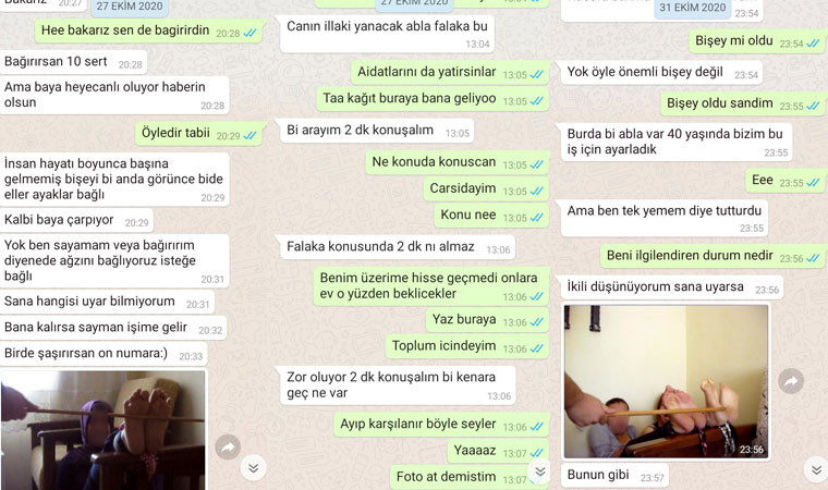 Falaka görüntülerini ortaya çıkaran kadın konuştu, şimdi de mesajlar ortaya çıktı! - Resim : 2