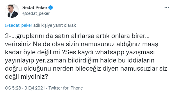 Sedat Peker'den çarpıcı iddia: Birleşik Arap Emirlikleri'nden bazı iş adamları... - Resim : 2