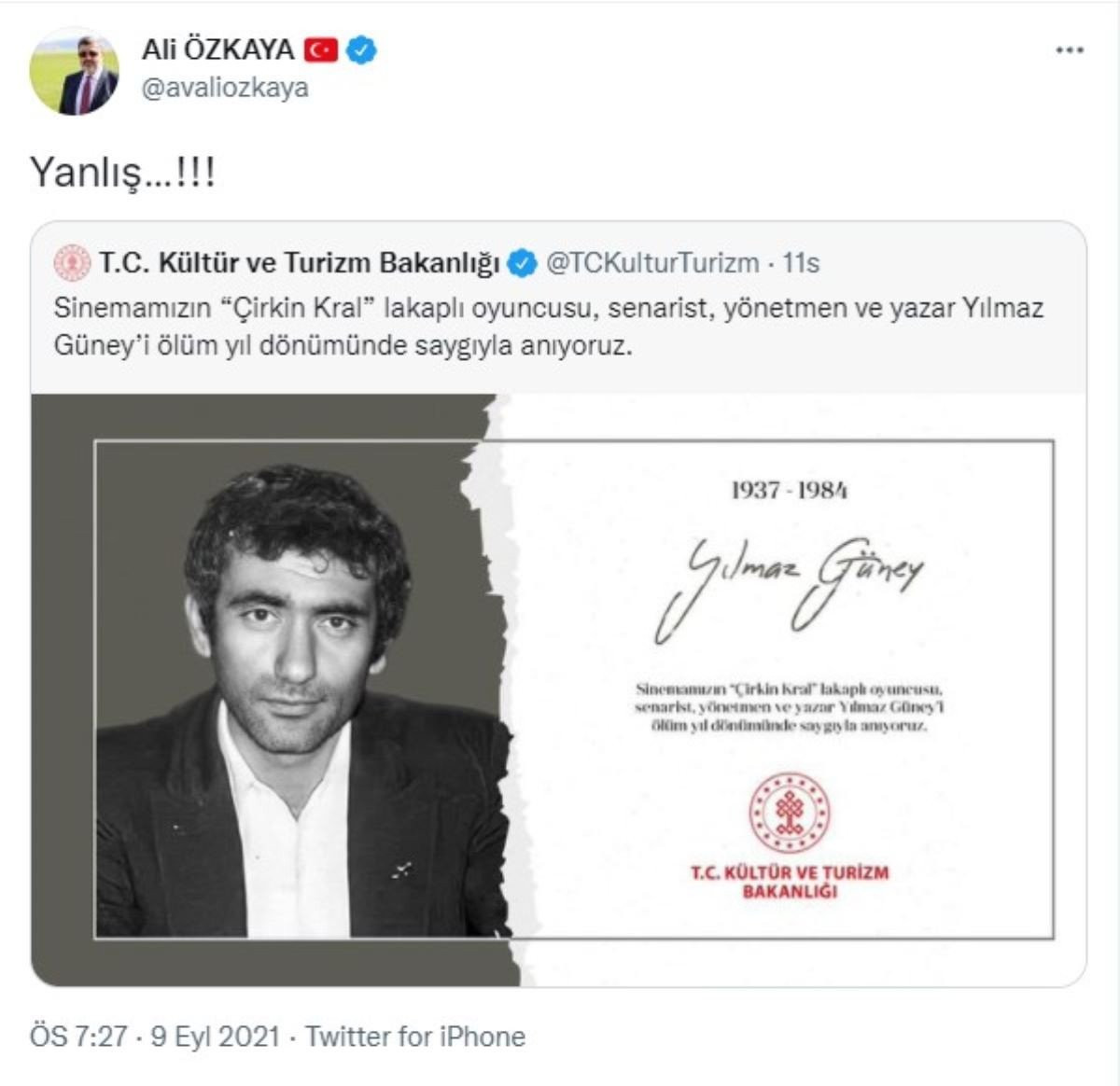 AKP'li vekilden Kültür Bakanlığı'na Yılmaz Güney tepkisi! - Resim : 1