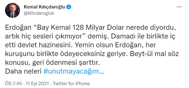 Kılıçdaroğlu'ndan Erdoğan 'unutmayacağım' mesajı: Yemin olsun Erdoğan... - Resim : 1