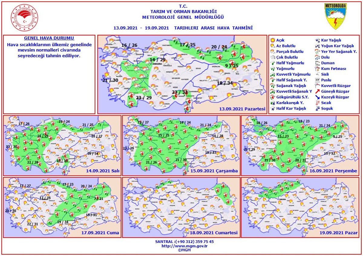 Meteoroloji’den Ankara dahil 12 ile sağanak yağış uyarısı - Resim : 1