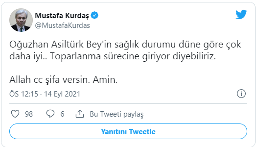 Mustafa Kurdaş'tan Oğuzhan Asiltürk'ün sağlık durumu hakkında açıklama - Resim : 1