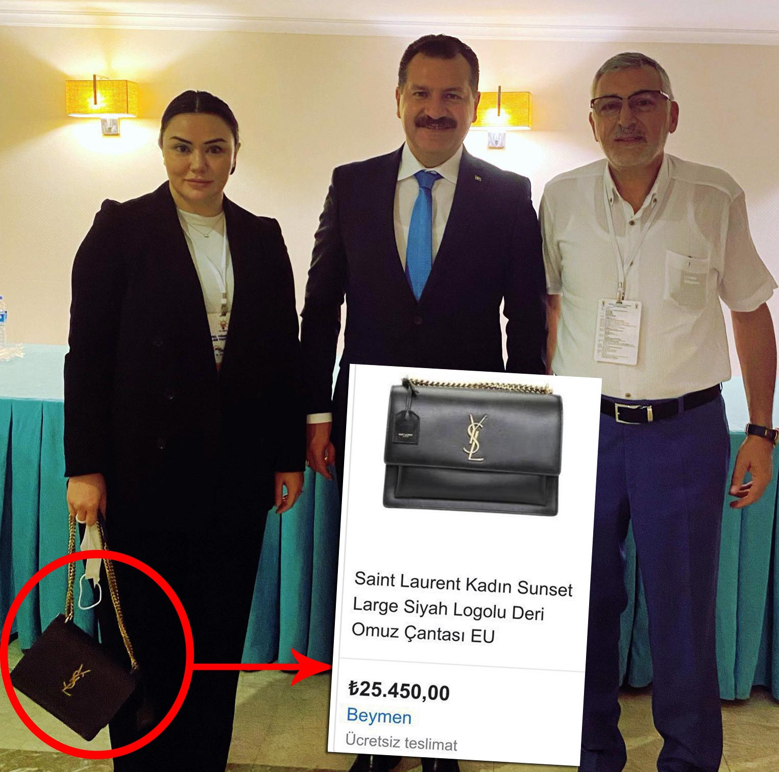 AKP'li başkanın çantasının fiyatı şoke etti - Resim : 1