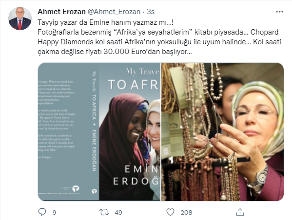 Emine Erdoğan'ın kitap tanıtımındaki fotoğraf için flaş iddia: 'Kol saatinin fiyatı 30 bin Euro'dan başlıyor' - Resim : 1