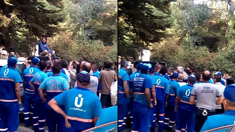 AKP'li belediye Validebağ'a girdi! Vatandaşlar ile ekipler arasında gerginlik