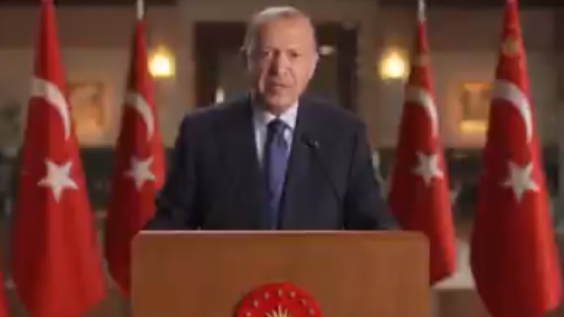 Erdoğan'dan BM'ye videolu mesaj: 'İsrafın önüne geçmeye çalışıyoruz'