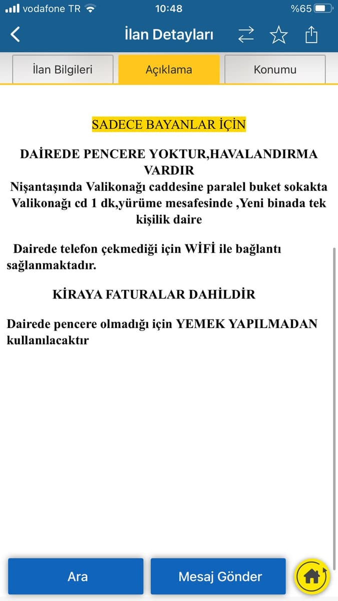 Penceresi olmadığı için yemek yapılmasına izin verilmeyen evin kira fiyatı tepkilere neden oldu - Resim : 2