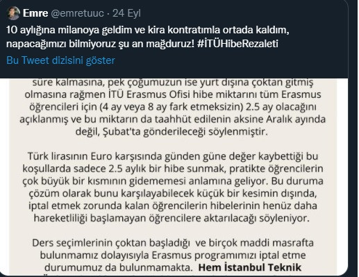 Erasmus öğrencilerinin hibeleri kesildi: 'Kira kontratımla ortada kaldım...' - Resim : 2