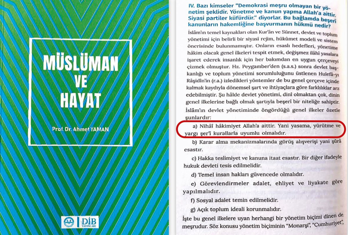 Diyanet'ten tartışma yaratacak kitap: Yasama, yürütme ve yargı şeri kurallara göre olmalıdır! - Resim : 1