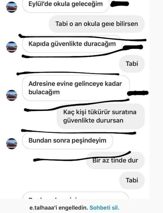 Şok mesajlar: Talha Güldalı isimli erkek, kadınları tecavüzle ve ölümle tehdit etti! - Resim : 3