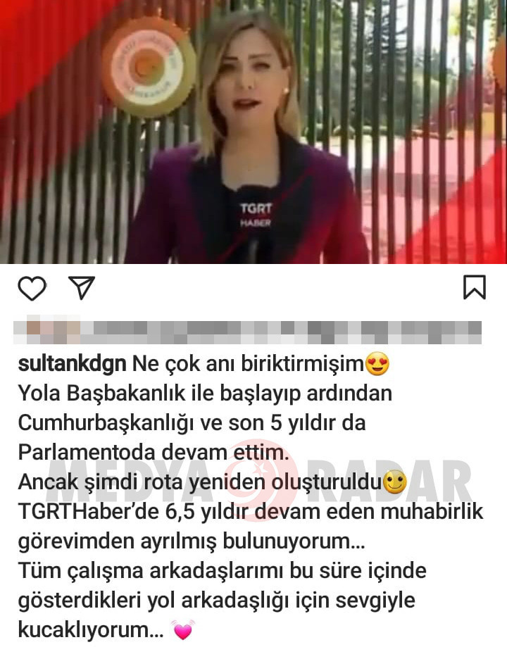 Deneyimli muhabir TGRT Haber ile yollarını ayırdı! Böyle veda etti - Resim : 2