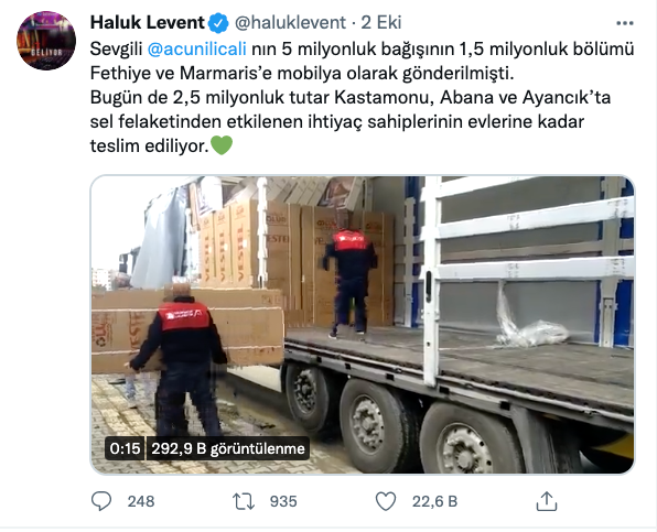 Haluk Levent, Acun Ilıcalı'nın bağışının nereye harcandığını açıkladı - Resim : 1