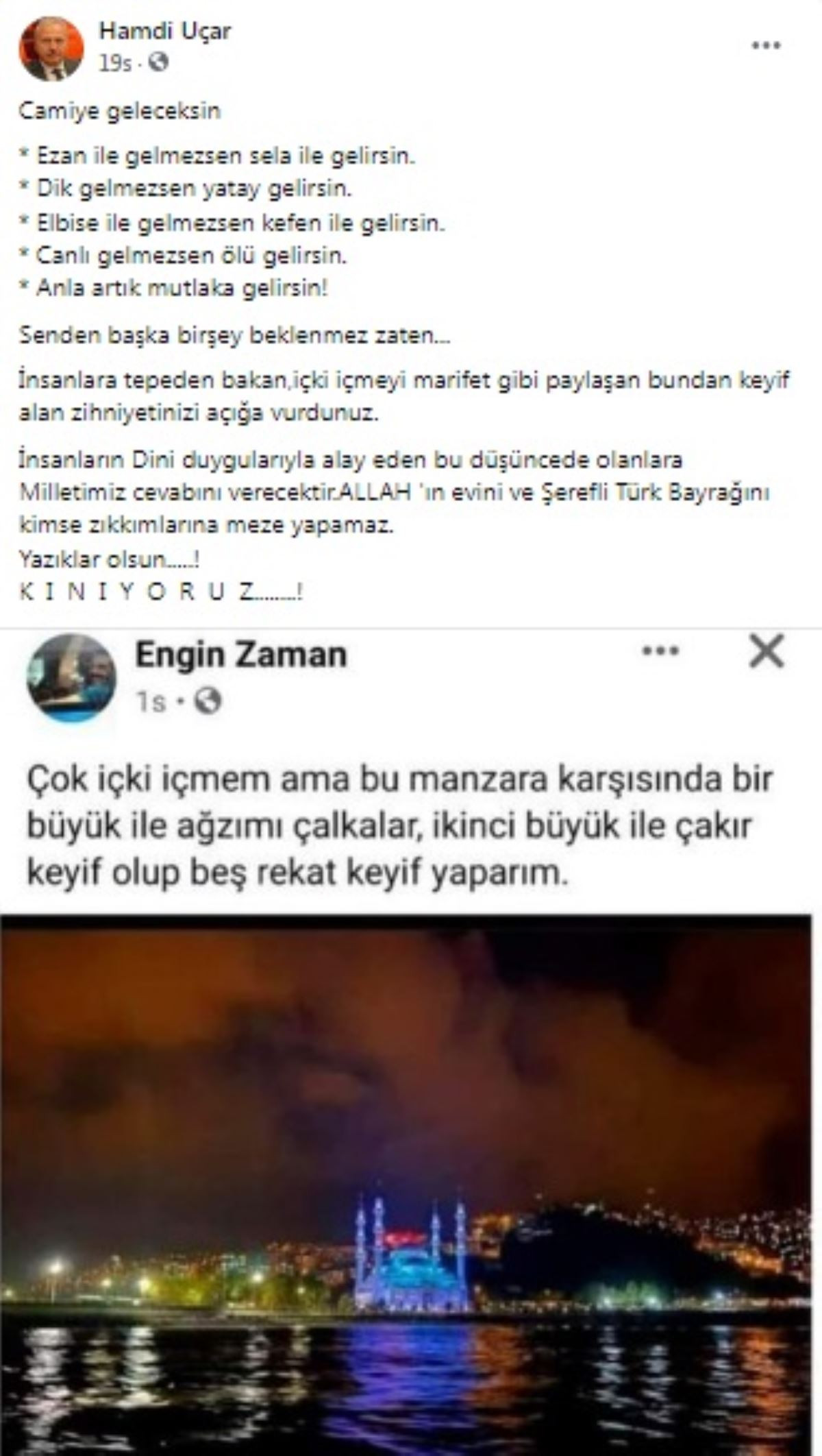 İçki içeceğini duyuran yurttaşa gözaltı: 'Camiye geleceksin, dik gelmezsen...' - Resim : 1