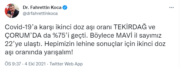 Fahrettin Koca'dan peş peşe paylaşımlar - Resim : 1