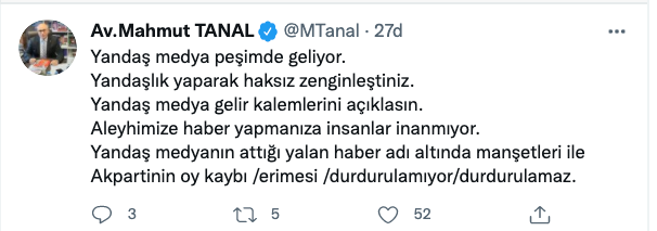 CHP'li Tanal: Yandaş medya gelir kalemlerini açıklasın - Resim : 1