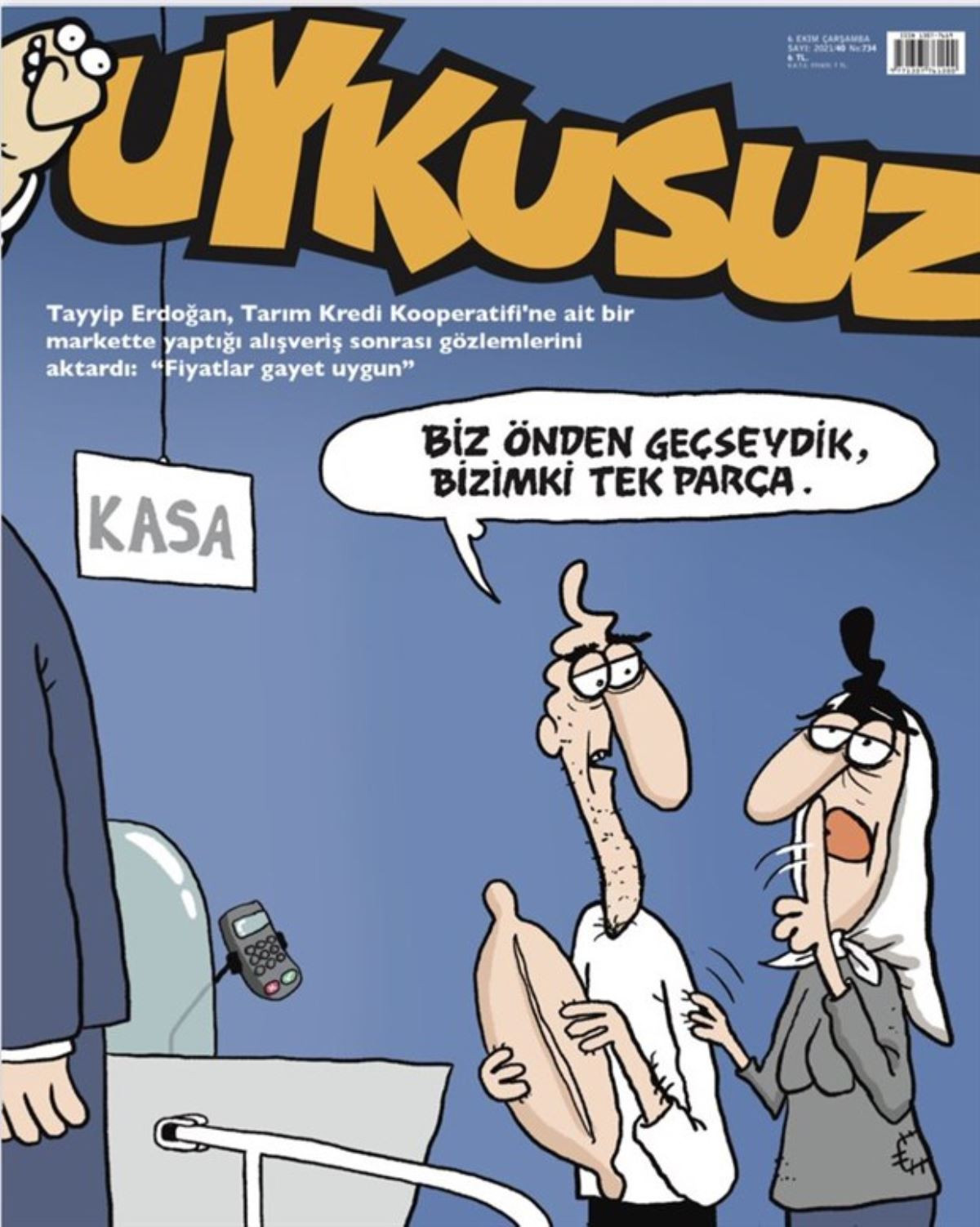 Erdoğan'ın market alışverişi Uykusuz'un kapağında! - Resim : 1