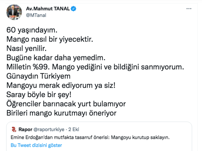 İktidara yakın gazeteciden mango ve ejder meyvesi çıkışı: Halk bu meyveleri tükettiği için sürekli bulunuyor - Resim : 1