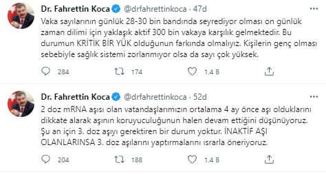 3. doz koronavirüs aşısını kimler olacak? Fahrettin Koca'dan açıklama - Resim : 1