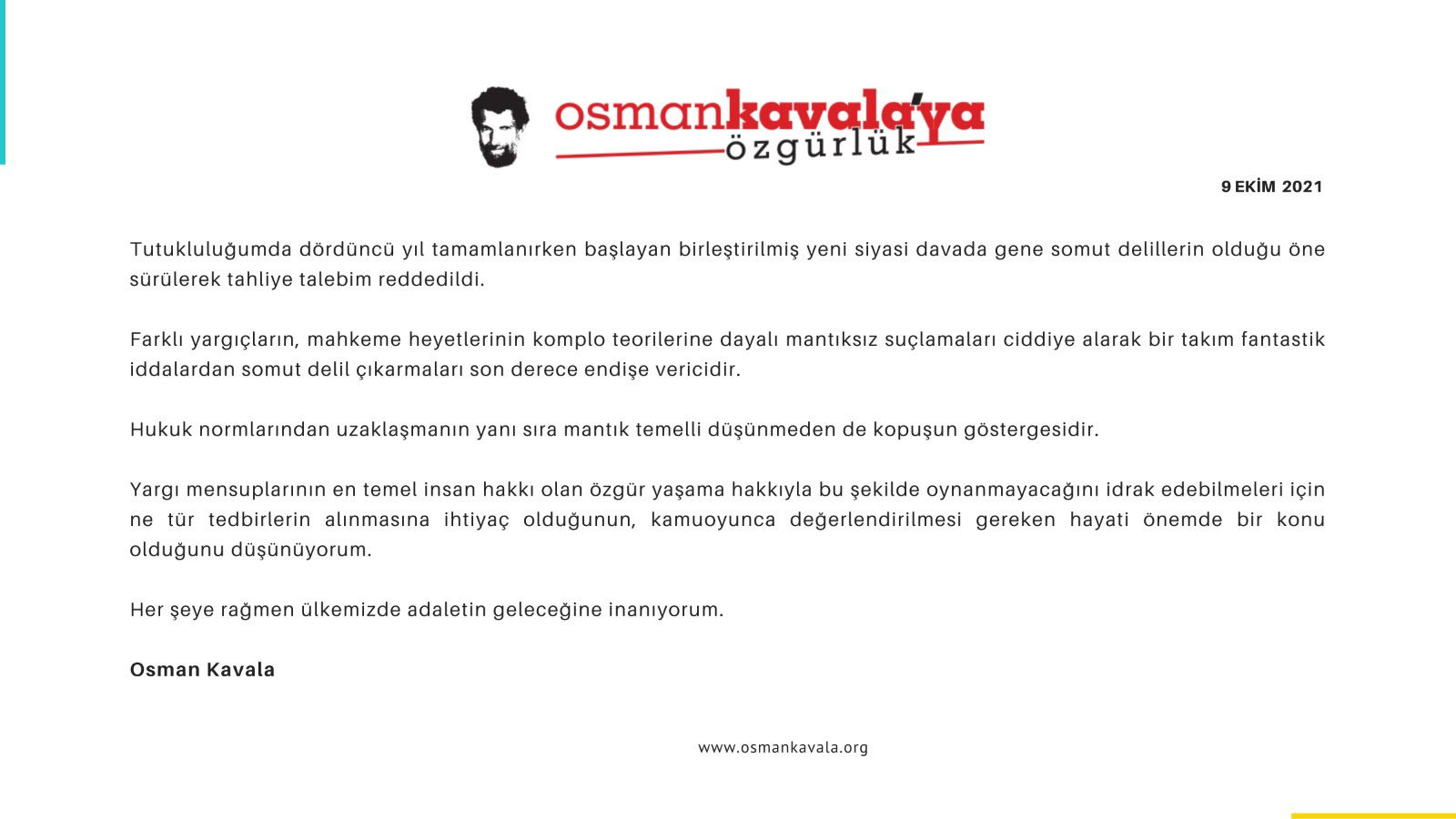 Osman Kavala: Fantastik iddialardan somut delil çıkarmaları endişe verici - Resim : 1