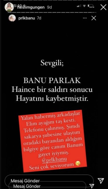 Hesabından öldüğü açıklandı! Fenomen Banu Parlak'ın arkadaşı gerçeği anlattı - Resim : 1