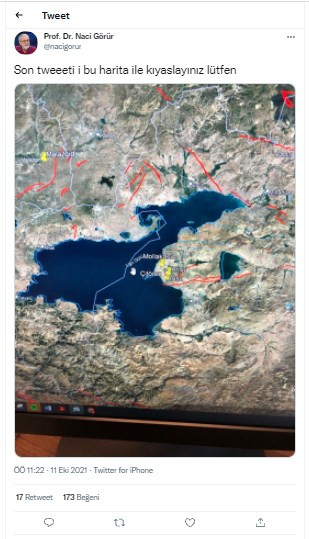 Prof. Dr. Naci Görür'den deprem uyarısı: Harita ile anlattı - Resim : 1