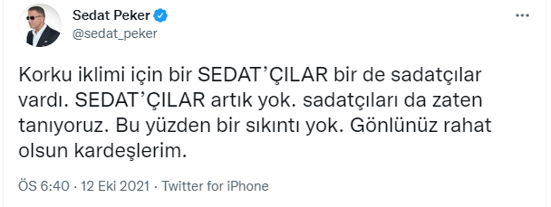 Sedat Peker'den dikkat çeken SADAT iddiaları: 'Rusya’nın Alfa timlerindeki kişilerle anlaşıp...' - Resim : 1