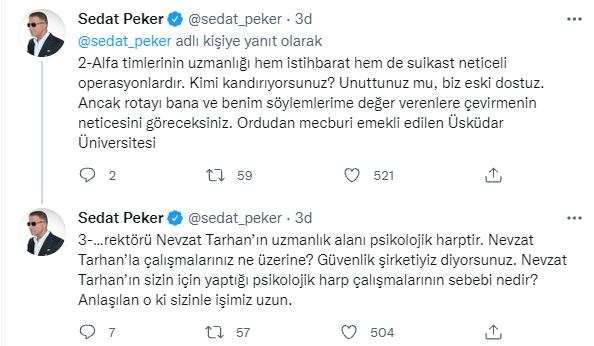 Sedat Peker'den dikkat çeken SADAT iddiaları: 'Rusya’nın Alfa timlerindeki kişilerle anlaşıp...' - Resim : 3