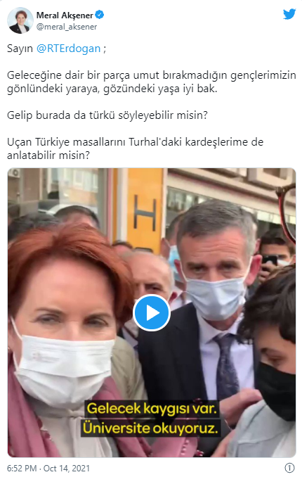 Akşener'den Erdoğan'a tepki: Gelip burada da türkü söyleyebilir misin? - Resim : 1