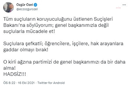 CHP'de 3 isimden Süleyman Soylu'ya Sedat Peker göndermeli sert sözler - Resim : 5