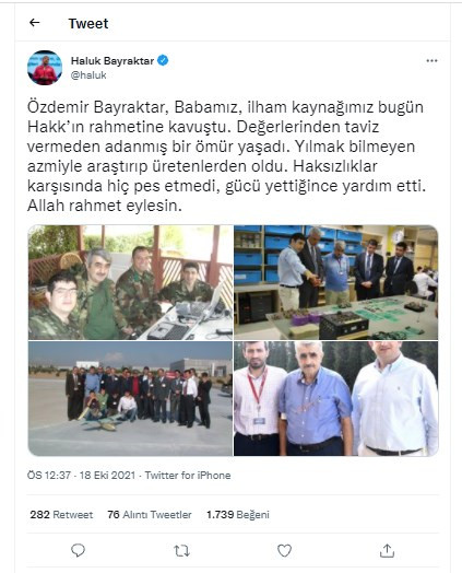 BAYKAR Holding Yönetim Kurulu Başkanı Özdemir Bayraktar hayatını kaybetti - Resim : 1