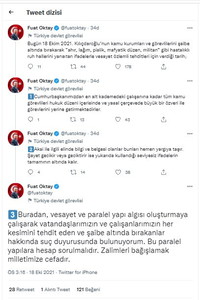 Fuat Oktay'dan Kemal Kılıçdaroğlu hakkında suç duyurusu - Resim : 1