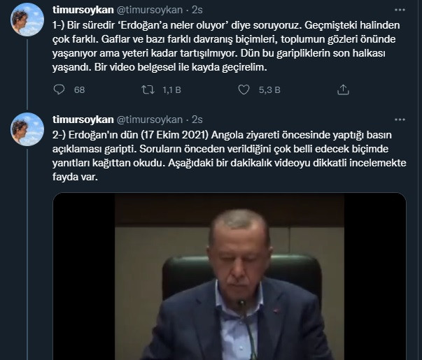 Erdoğan'ın sağlık durumunu anlatan 11 kısa video: 'Soylu'yu yanında görünce irkildi...' - Resim : 1