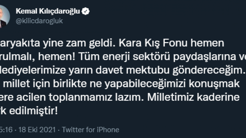 Motorine zam geldi, Kılıçdaroğlu düğmeye bastı: 'Yarın davet mektubu göndereceğim' - Resim : 1