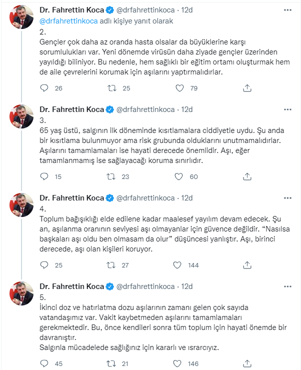 'Tedbirler zayıf' demişti: Fahrettin Koca'dan 'durum değerlendirmesi' - Resim : 2