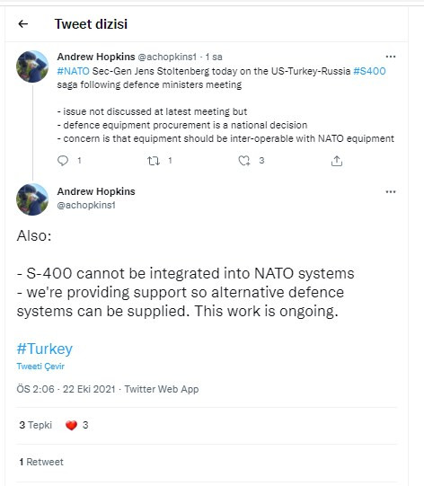 Yeni kriz kapıda mı? NATO'dan Türkiye'ye S-400 mesajı - Resim : 1
