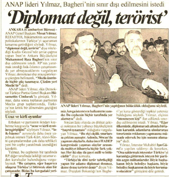 Türkiye’nin Persona Non Grata geçmişi: Hangi ülkelerle sorun yaşandı, hangi diplomatlar Ankara’dan ayrıldı? - Resim : 5