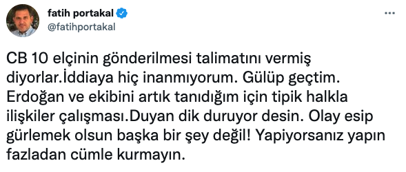 Fatih Portakal'dan Erdoğan'ın 'istenmeyen adam' çıkışıyla ilgili çarpıcı yorum - Resim : 1
