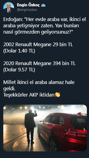 'Her evde araba var' diyen Erdoğan'a CHP'den jet yanıt! - Resim : 1