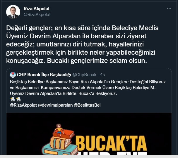 CHP'li gençler Belediye Başkanı Rıza Akpolat'a seslendi, cevap sosyal medyadan geldi - Resim : 2
