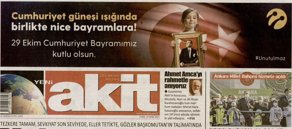 Akit’in Cumhuriyet nefreti bitmiyor - Resim : 2