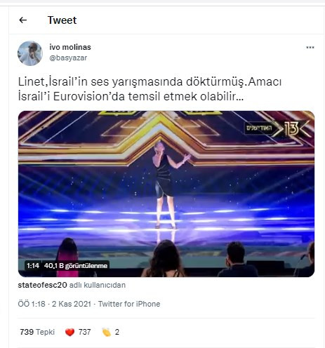 Türk kökenli Linet ve İzmirli Sapir Sapan Eurovision’da İsrail’i temsil edebilir: Sesiyle hayran bıraktı - Resim : 2