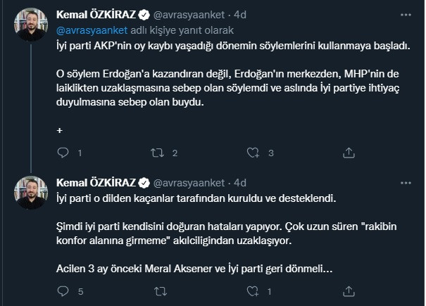 Kemal Özkiraz'dan İYİ Parti'ye kötü haber: Gördüğüm anketler ve gözlemlerime göre... - Resim : 2