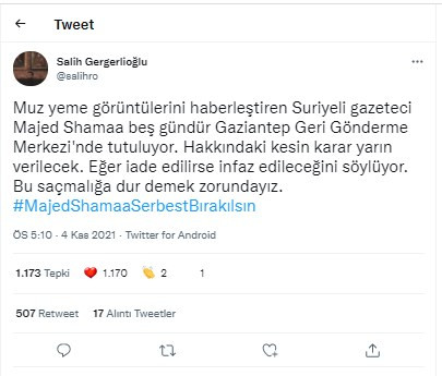 Tartışma yaratan 'muz yeme' akımında suçlanan Suriyeli gazeteci: 'İade edilirsem infaz edileceğim' - Resim : 1