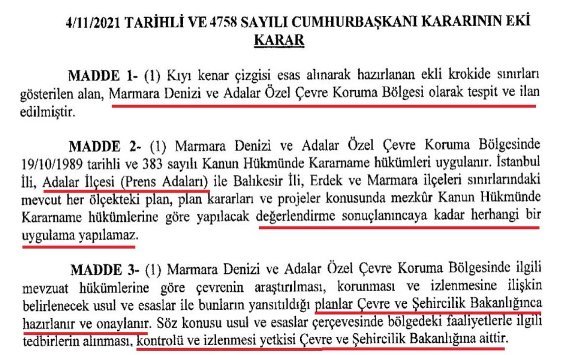 Yassıada'yı bu hale getirenler Marmara’yı koruma kararı aldı! İBB'den Erdoğan imzalı karara ilk yanıt - Resim : 1