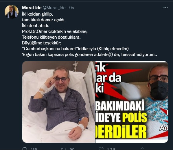 Meral Akşener'in yoğun bakımdaki danışmanı Murat İde'ye, ifade alması için polis gönderdiler! - Resim : 1