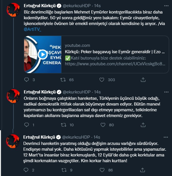 Ertuğrul Kürkçü, Mehmet Eymür'ün sözlerine sessiz kalamadı: Biz devrimciliğe başlarken... - Resim : 1