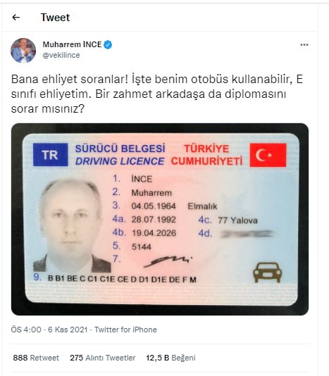 Otobüs kullanan Muharrem İnce’den ehliyet sorularına 'Erdoğan'ın diploması' hatırlatmalı yanıt - Resim : 3