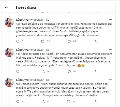 Gazeteci Lûbe Ayar, Mehmet Eymür ile arasında geçen diyaloğu açıkladı! 'Fatih Altaylı, Mikdat Alpay...' - Resim : 5