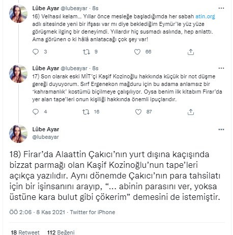 Gazeteci Lûbe Ayar, Mehmet Eymür ile arasında geçen diyaloğu açıkladı! 'Fatih Altaylı, Mikdat Alpay...' - Resim : 6