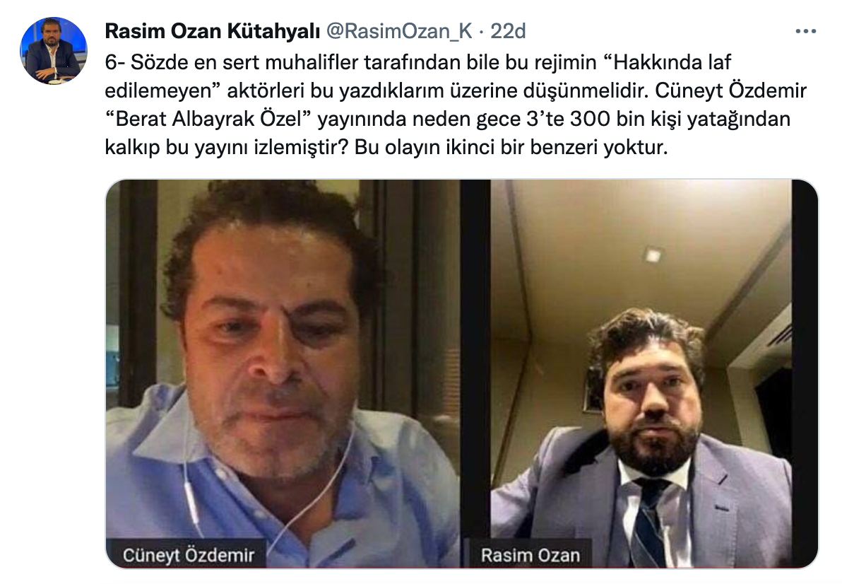 Rasim Ozan Kütahyalı'dan Berat Albayrak tweetleri: 'Dosya 1 yıldır kapanmadı' - Resim : 2